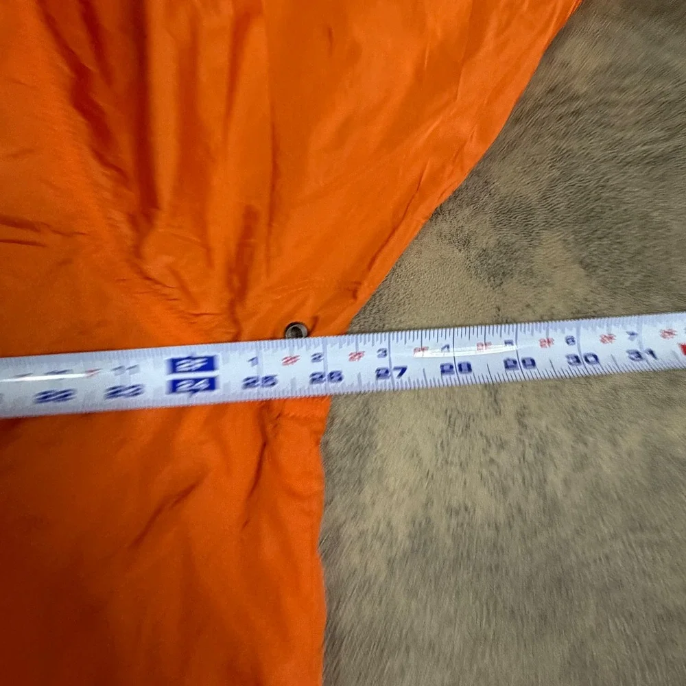 Old Navy Windbreaker Anorak Mens XL Orange Surplus System Rain Jacket VTG y2k